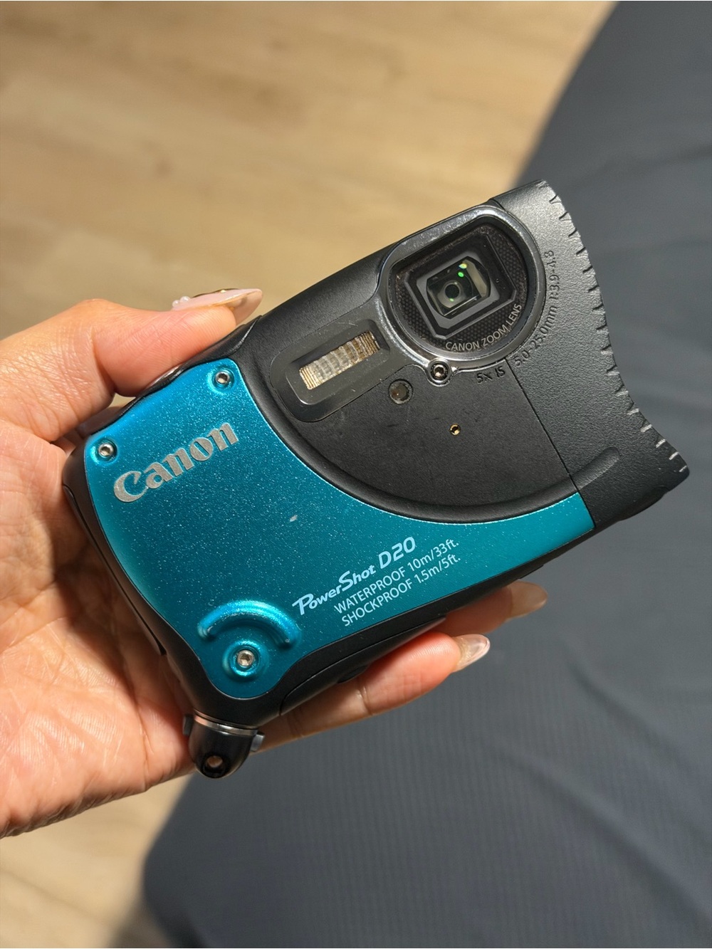 Canon PowerShot D20 Adventure Camera - Black and Blue